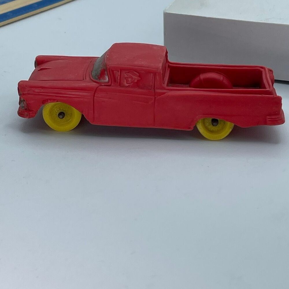 Vintage 1957 Auburn Rubber red rubber  #610 Ford Ranchero.